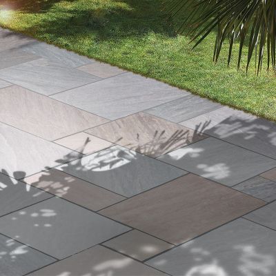 Global Stone 'Gardenstone' Sandstone Paving - Autumn Brown